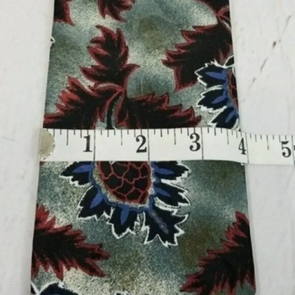 7th Ave men's vintage multicolor abstract floral polyester wide necktie